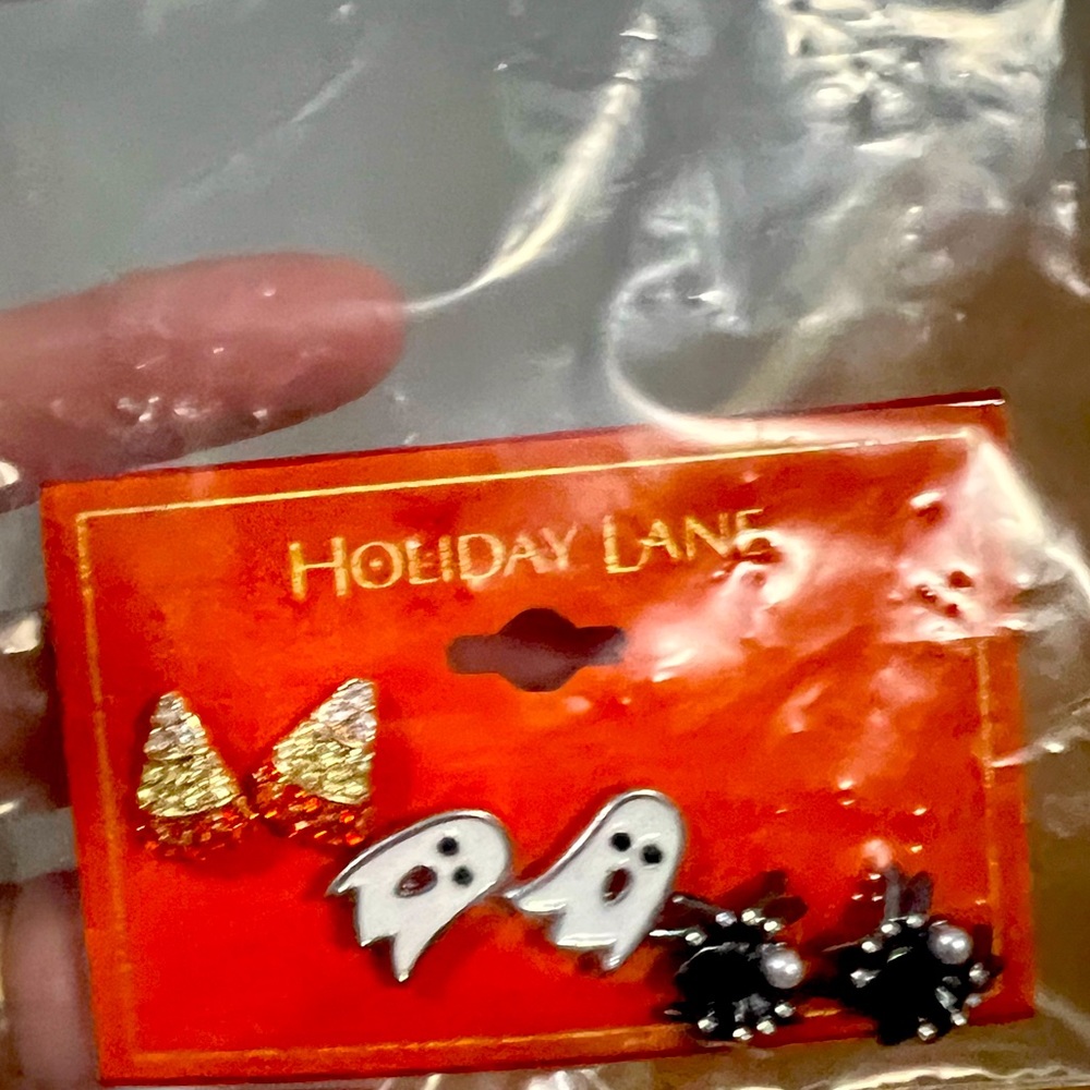Holiday lane 3 earring set cute Halloween